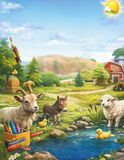 Farm Animals Coloring & learning book for Kids Ages 4–8