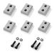 VEVOR Lame pour Coupe-barres d'Armature Lot de 6 Lames de Rechange pour Coupe de Barres d'Armature 25 mm n° 8 Diamètre, Double Face, Acier Haute Dureté CR12MOV, avec Vis, Rondelle Élastique, Argenté