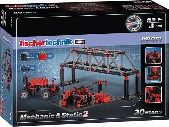 fischer technik Fischertechnik Profi Mechanic & Static Bouwset - 500 Onderdelen