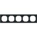 ABB Busch-Jaeger cadre de finition 5 fois - Art Linear noir mat