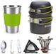 PromoHome Set de cuisine d'extérieur complet - Équipement de cuisine de camping léger avec réchaud