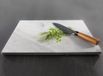 Planche à découper en marbre - 30 x 40 cm - Blanc - Rectangulaire - Antidérapant