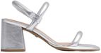 Bronx Dames Sandalen met hak, zilver, maat 41
