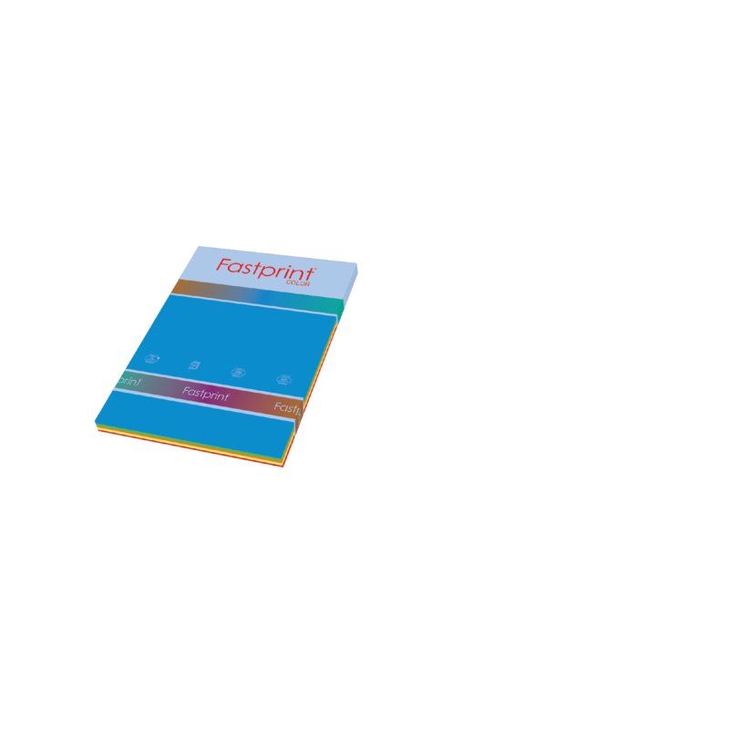 Fastprint Kopieerpapier a4 80gr 5 felle kleuren 250vel