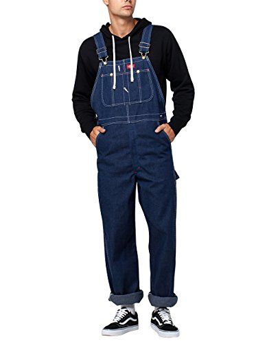 Dickies Heren Overalls - Blauw Indigo Stijf 32W / 32L