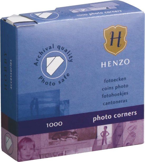 Henzo Fotohoekjes - Wit - 1000 stuks