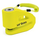 Candado URBAN UR208Y Remschijfslot Antidiefstal Hangslot >Motorfiets Scootmobielfiets, Licht Ontwerp Gemaakt in Europa, Geel, 10 mm