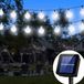 5M LED-lichtketting met 20 LED-lampen, zonne-energie, bolvormige LED-verlichting, geschikt voor tuin, feest, bruiloft, decoratie buiten, blanc