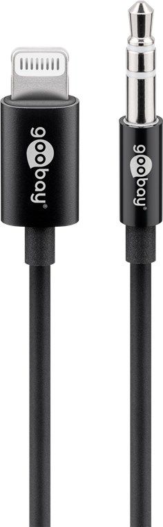 Goobay Lightning naar 3.5mm Kabel - 1m - Zwart