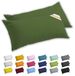 Lavea® Zijslaapkussenslopen 40x145 cm Set van 2 – Kussenhoezen van 100% Zachte en Ademende Jersey Katoen met YKK Ritssluiting – Olijfgroen
