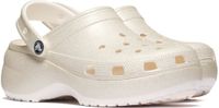 Crocs Classic Platform Glitter Klompen Beige EU 38-39 Vrouw