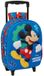 Safta Mickey Mouse Sac à dos à roulettes 3D Bleu Enfants 8,91 l