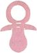Glitzerfilz sucette pour bébé 100, 30 mm, rose