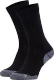 NOMAD® Anti-Teek Coolmax Wandelsokken Crew 2-pack | Maat 43-46 Zwart