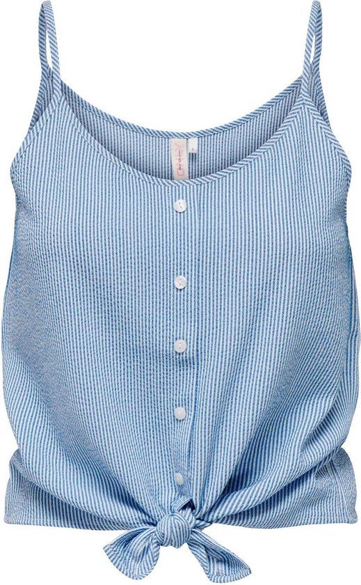 ONLY ONLLECEY SL KNOT SINGLET - Cloud Dancer Blue - L - Women