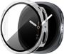 Bandz Housse rigide avec protecteur d'écran - Convient pour Samsung Galaxy Watch 9/8 - 44mm - Coque de protection en plastique rigide - Couverture complète (transparent)