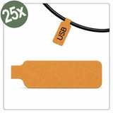 Quadrios 26CA795 Kabeletiket 20 x 40 mm Oranje 25 stuks