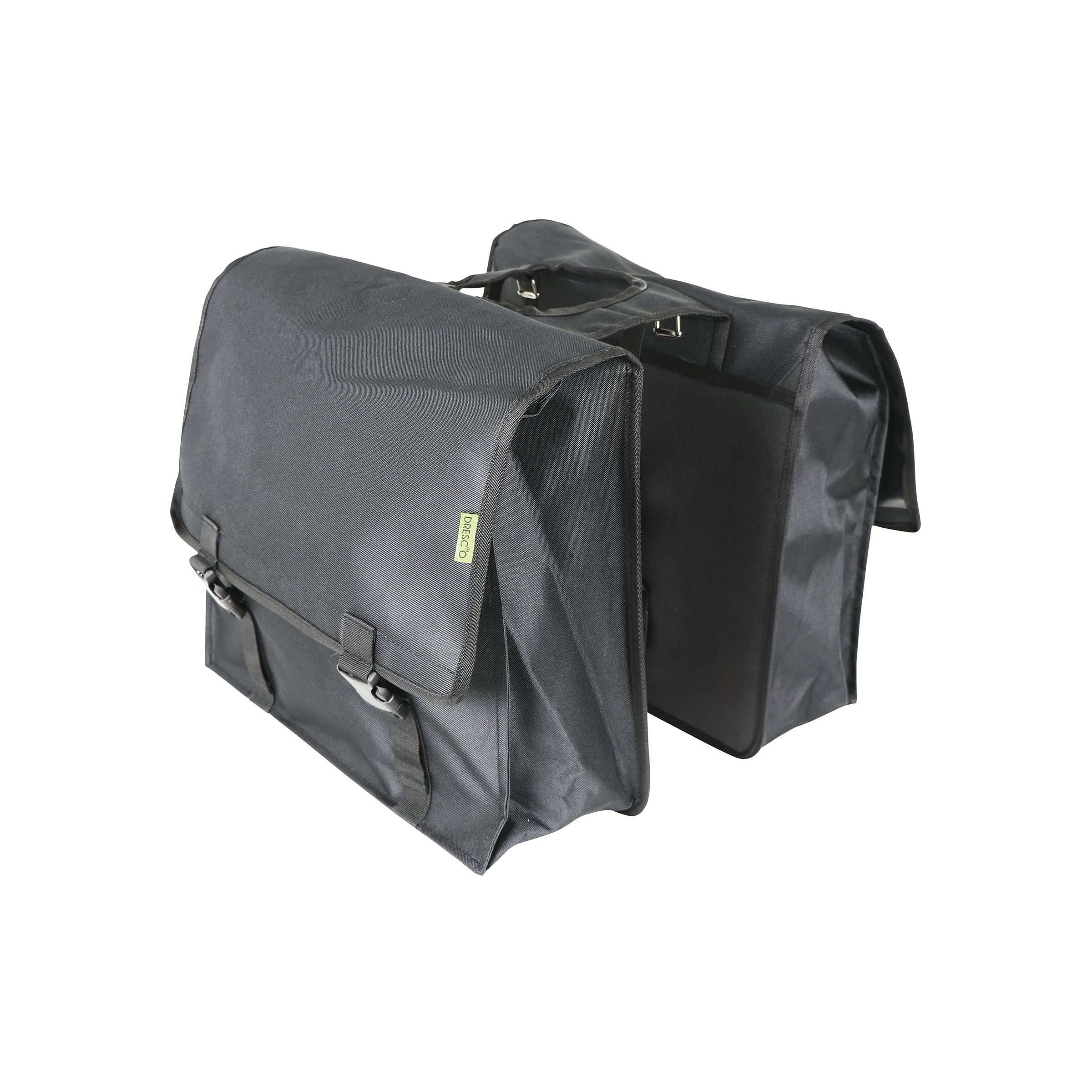 Dresco Dubbele Fietstas Super Shopper - 50 Liter - Zwart