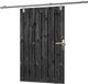 Tuindeco Schuifdeur schutting - Zwart - 130 x 195 cm
