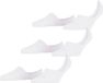 FALKE Step 3-Pack onzichtbar eenkleurig katoen multipack footies dames wit - maat 39-40