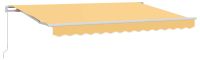 vidaXL Uittrekbare zonnescherm, beige, 600 cm, polyester en aluminium