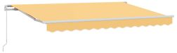 vidaXL Uittrekbare zonnescherm, beige, 600 cm, polyester en aluminium
