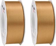 Merkloos Cadeaulint Satijn - 2x - 4 cm x 25 meter - brons