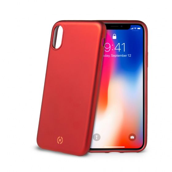 Celly Celly - Backcover - Apple iPhone X/XS - Rood