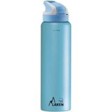 LAKEN Roestvrijstalen waterfles met automatische sluiting en veiligheidssluiting (1 l, lichtblauw)