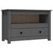 vidaXL TV meubel & entertainment center 79x35x52 cm massief grenenhout grijs