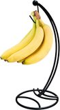 Merkloos Relaxdays Bananenhouder - Metaal - Zwart