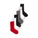 Jordan 6 paar Crew sokken voor jongens (5Y-7Y), rood/zwart, 3, rood, 9-11