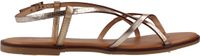 Les Tropéziennes Monagum leren sandalen goud