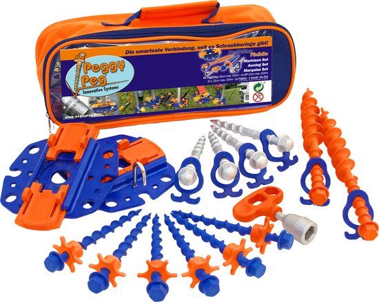 Peggy Peg Fix&Go luifelset - ankerplaat - schroefharingen - 30 stuks