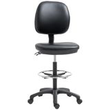 Vinsetto Staande Bureaustoel - PVC - 49,5 x 46 x 137 cm - Zwart