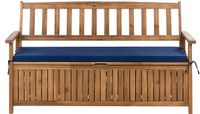 Beliani SOVANA - Tuinbank met opbergruimte - Blauw - 160 cm - Acaciahout