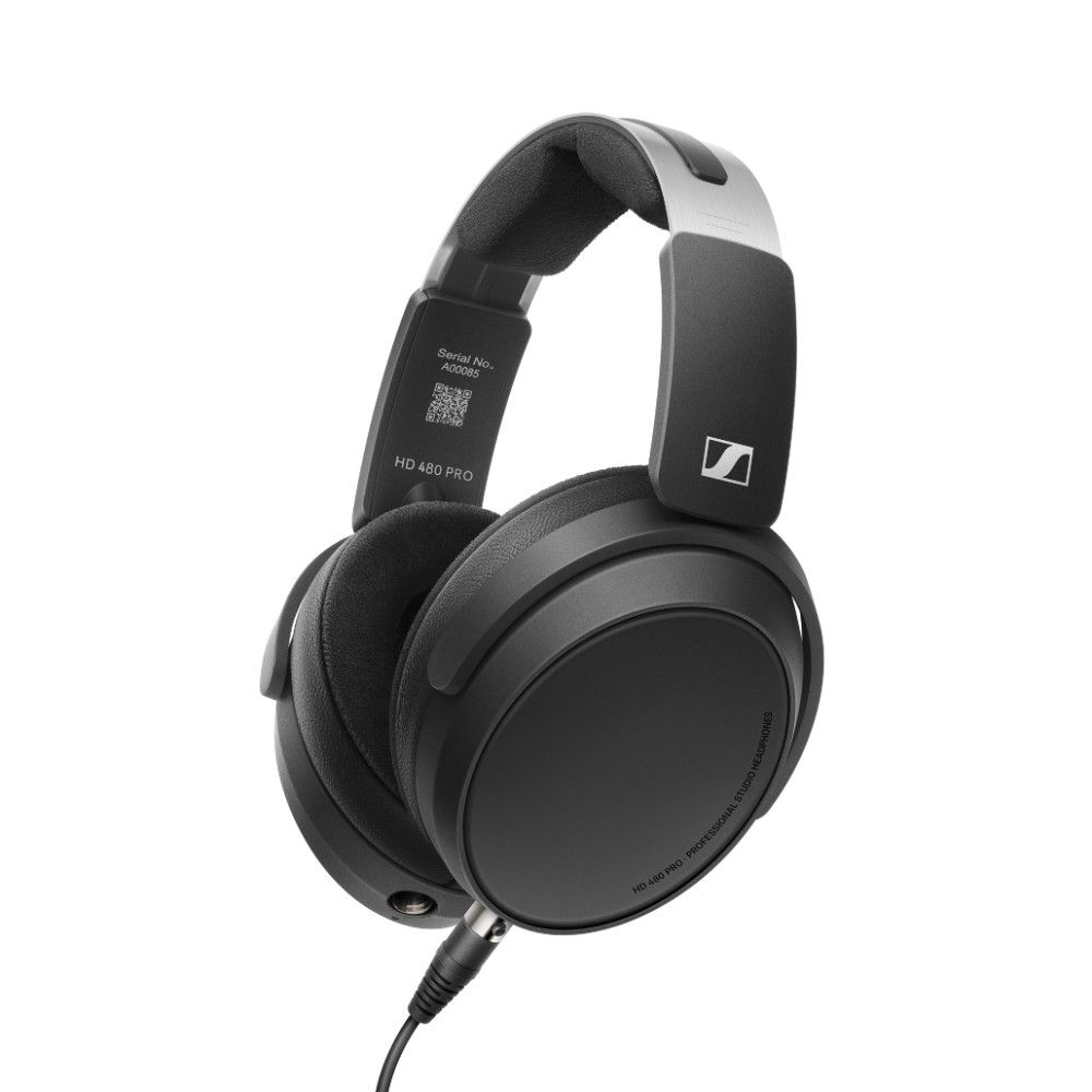 Sennheiser HD 480 Pro Gesloten professionele studio-hoofdtelefoon, 3 m spiraalkabel, opnameoorkussens en draagtas (700499)