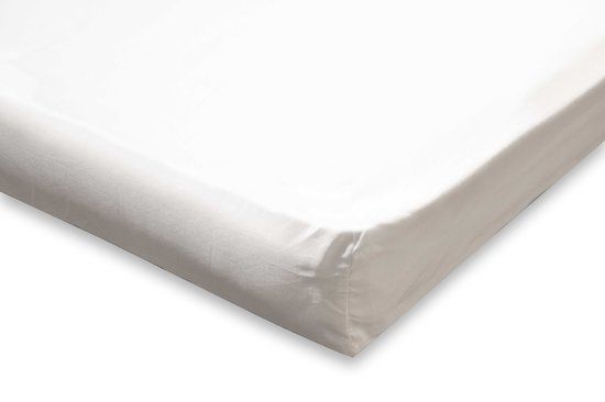 Topmatras Hoeslaken Katoen Perkal 90x200 - Wit