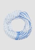 s.Oliver Gestreept Snood Dames Lichtblauw Polyester