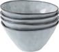 Dutch Rose Organic Kommen set van 4 - Blauw - Ø14cm - Stoneware