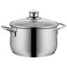 WMF Diadem Plus Kookpan, Diameter 20 cm, Glazen Deksel, Vleespan 3,7 L, Cromargan Gepolijst Roestvrij Staal, Zilver