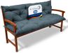 Beautissu Flair BR coussin de banc 100x50x50 cm bleu-gris – coussin d'assise et de dossier