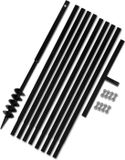 vidaXL - Foret de terre - 80mm - avec - 9m - rallonge - Acier