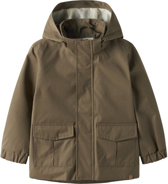 LIL' ATELIER NAME IT - NMMGOLO NEO LOOSE JACKET FO LIL - Jongens - Buitenjas - Lange mouw - Polyester/Katoen/Polyamide - Bruin