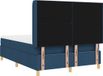 vidaXL Boxspringbed met hoofdeinde Blauw 140 x 200 cm Stof