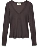 Vero Moda AWDREAM Top V-hals Lange Mouw Lyocell Chocolate Torte M