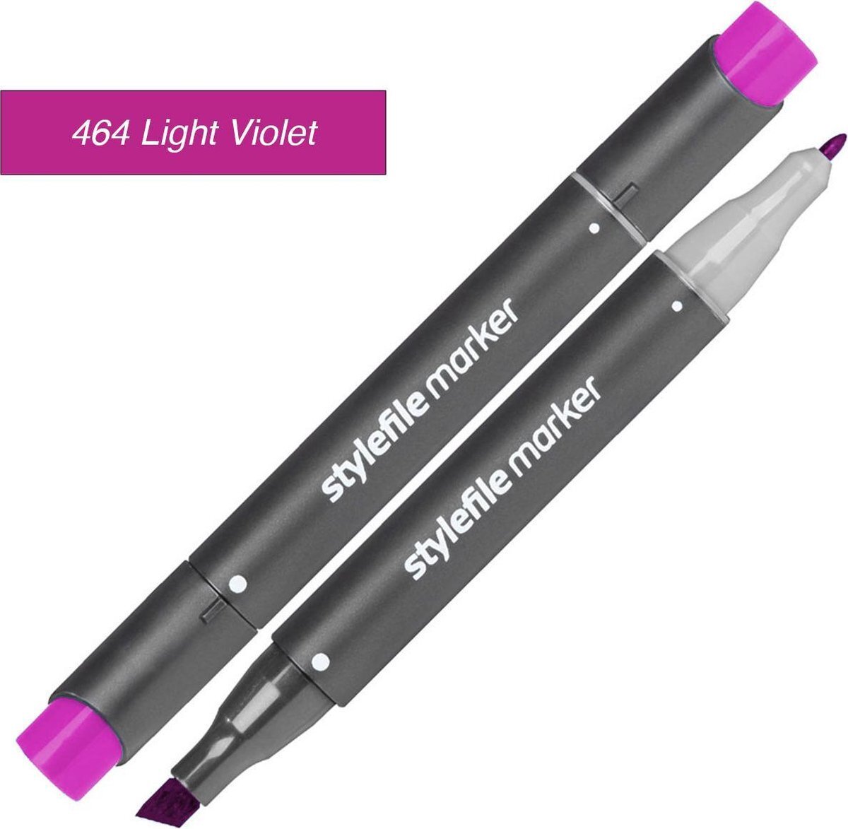 Stylefile Markers Stylefile Twin Marker - Licht Violet - Deze hoge kwaliteit stift is ideaal voor designers, architecten, graffiti artiesten, cartoonisten, & ontwerp studenten