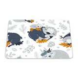 Questo Casa Rechthoekige muismat met digitale print, antislip onderkant, voor kantoor en thuis, 22 x 18 cm