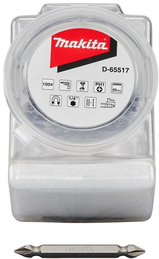 Makita Accessoires Makita Schroefbit PH1x65mm 100 stuks