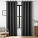 Joydeco Verduisterende gordijnen 213 cm lengte 2 panelen set, thermisch geïsoleerde lange gordijnen en gordijnen 2 burg, kamerverduisterende doorvoertule grijze gordijnen voor woonkamer slaapkamer